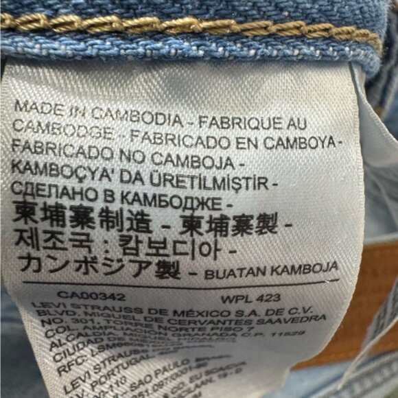 Levi's High Loose Jeans Baggy Size 27 Cotton Hemp - Picture 16 of 16